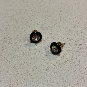 NWOT Chico’s Black and Gold Stud Earrings